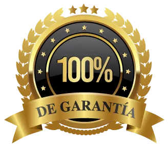 Sello de garantía del 100% de devolución